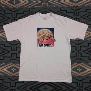Nike Sportswear Max 90 T-Shirt Tee White I Am Speed Turtle Graphic Medium Tee